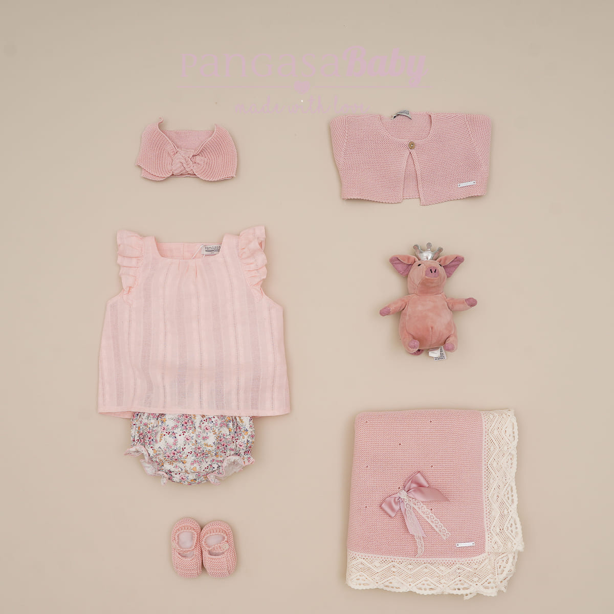 Conjunto tela flores Tiny flowers Pangasa Baby