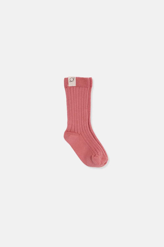 Calcetines Rib-Knit rosa