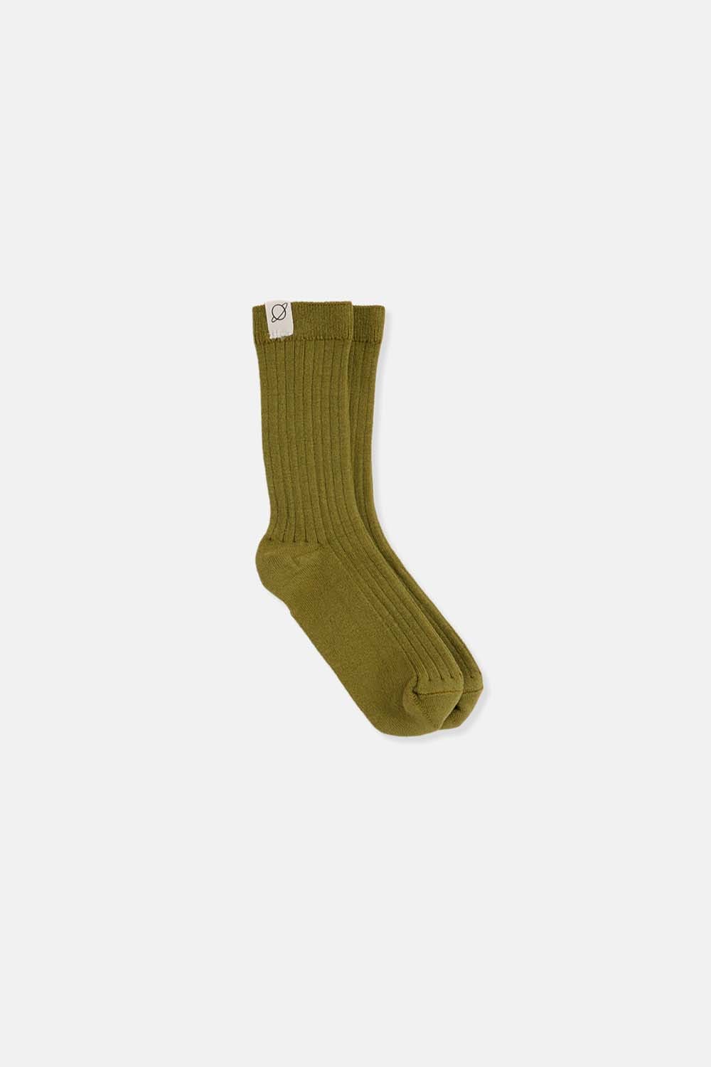 Calcetines Rib-Knit verde