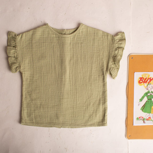 Blusa bambula pistacho Birinit Petit