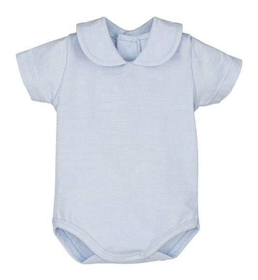 Body cuello redondo azul Calamaro Baby