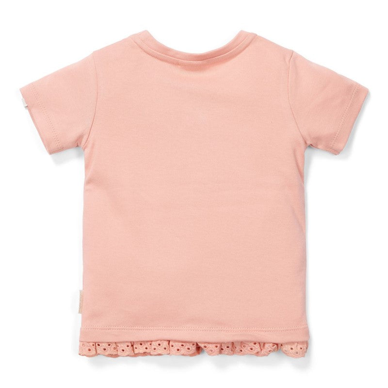 Camiseta manga corta flor Little Dutch