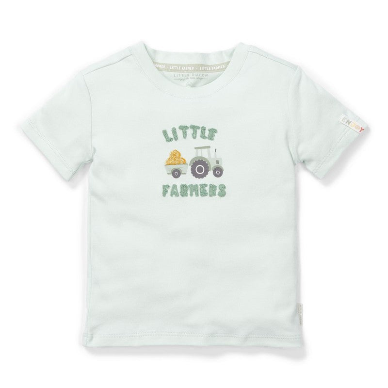 Camiseta manga corta verde Farm Little Dutch