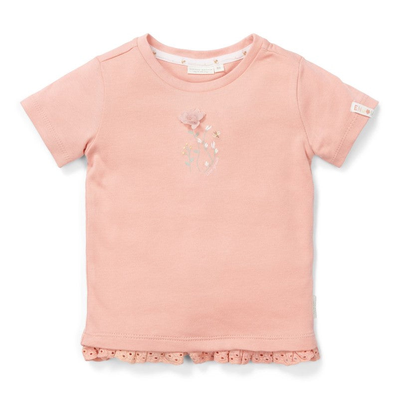 Camiseta manga corta flor Little Dutch