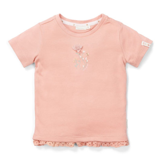 Camiseta manga corta flor Little Dutch