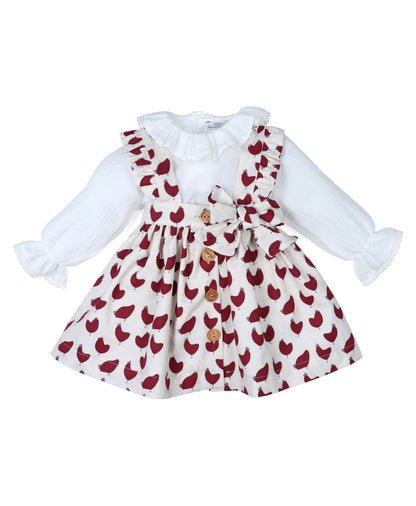 Conjunto vestido gallinas Popys