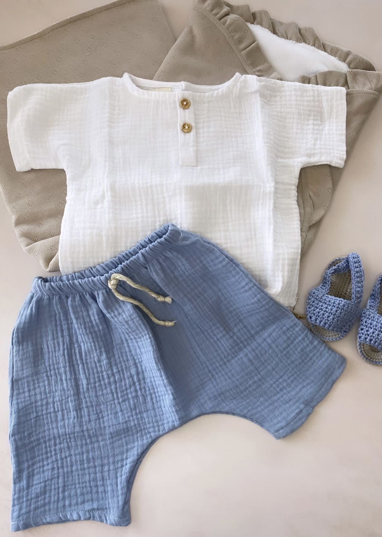 Conjunto Diego blanco Cotton Little things