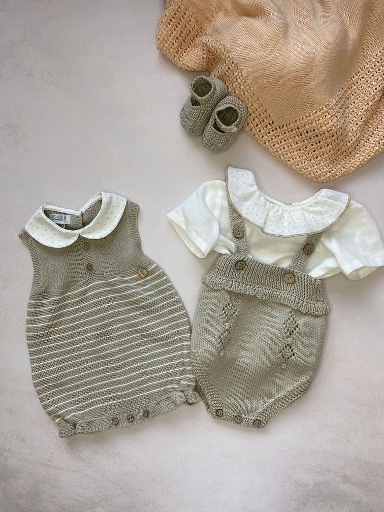 Peto unisex puntitos camel Pangasa baby