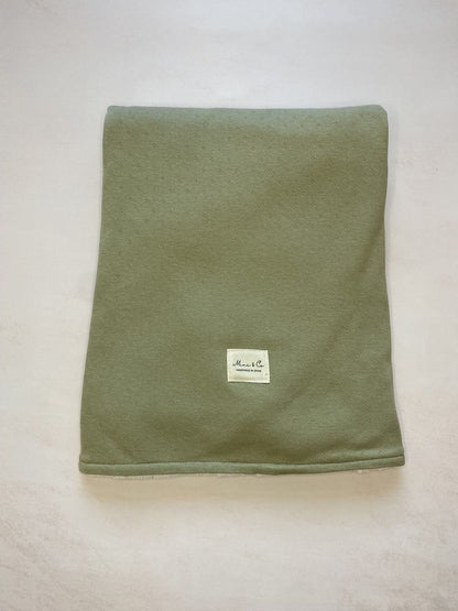 Mini &amp; Co olive green swaddle / blanket