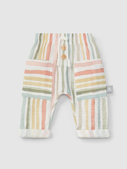 Pantalón rayas multicolor Snug